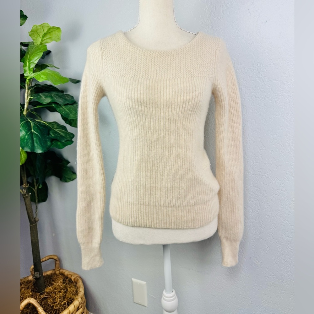 Jenni Kayne OG First Edition Oatmeal Cashmere Sweater size XS